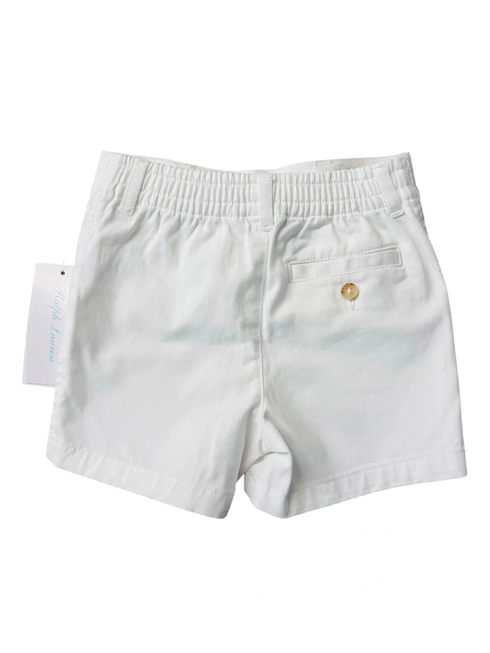 Ralph Lauren White Cotton Shorts Size 9 Months NWT